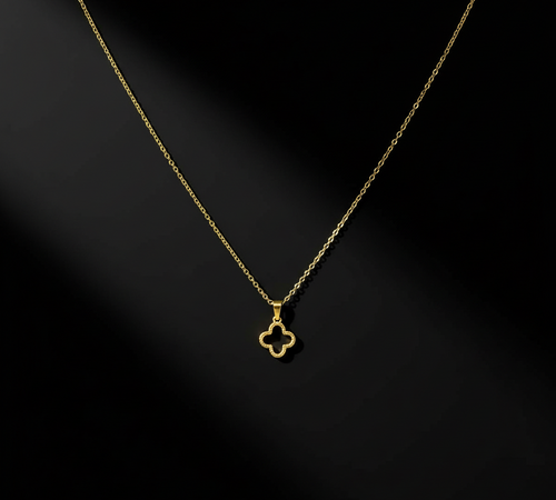 Gold Clover Pendant Necklace