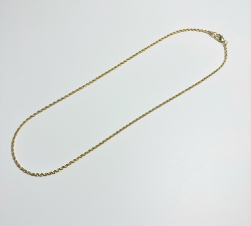 Gold Rope Chain Necklace
