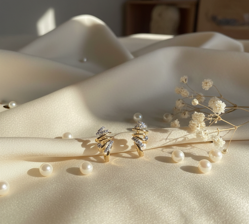 : Silver Spiral Wire Earrings