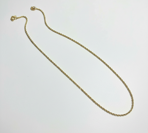 Gold Rope Chain Necklace